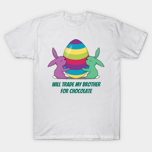 Will Trade my Brother for Chocolate T-Shirt by Zennic Designs